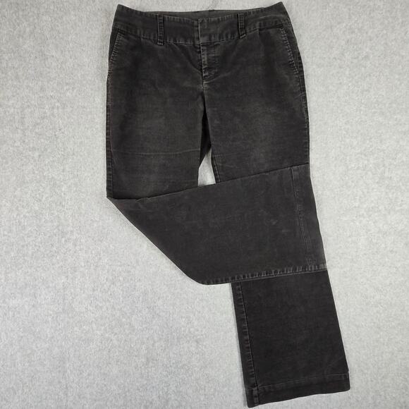 Gap Pants Womens Size 8 Charcoal Gray GapStretch Corduroy - Picture 1 of 16
